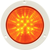 SIRENA R4 LED AMBER V24DAC WHITE BASE