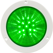 SIRENA R4 LED GREEN V24DAC WHITE BASE