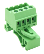 DINKLE DIN RAIL SOCKET HEADER 5.08MM 4 POLE 2EHDRD-B3430804P