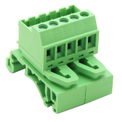 DINKLE DIN RAIL SOCKET HEADER 5.08MM 5 POLE 2EHDRD-B3430805P