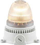 SIRENA OVOLUX FLASHING M CLEAR V24/240AC GREY BASE