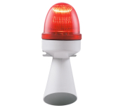 SIRENA SEM LED RED V24DC GREY BASE