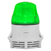 SIRENA MICROLAMP STEADY/FLASH ACOUSTIC GREEN V24DAC GY BASE