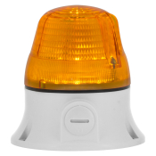 SIRENA MICROLAMP STEADY AMBER V12/240DAC GREY BASE