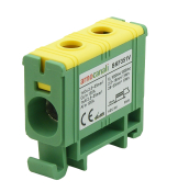 ARNOCANALI COMPACT 1 HOLE DIN TERMINAL 35MM YELLOW/GREEN