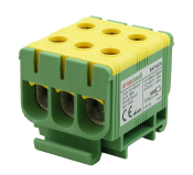 ARNOCANALI COMPACT 3 HOLE DIN TERMINAL 50MM YELLOW/GREEN
