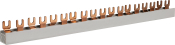SCL 100A 1 POLE FORK BUSBAR 1 METRE