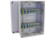 20 WAY 2.5MM/10MM DIN RAIL TERMINAL TWIN RAIL CONSUMER UNIT KIT