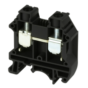 DINKLE DIN RAIL TERMINAL BLACK 16MM