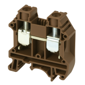 DINKLE DIN RAIL TERMINAL BROWN 16MM