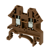 DINKLE DIN RAIL TERMINAL BROWN 4MM