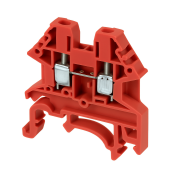 DINKLE DIN RAIL TERMINAL RED 4MM