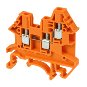 DINKLE 3W DIN RAIL TERMINAL ORANGE 4MM