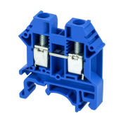 DINKLE DIN RAIL TERMINAL BLUE 6MM