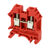 DINKLE DIN RAIL TERMINAL RED 6MM