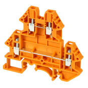 DINKLE 2+2W DIN RAIL TERM ORANG 2.5MM