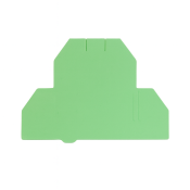 DINKLE 2.5 & 4MM 2+2W DIN TERMINAL END GREEN