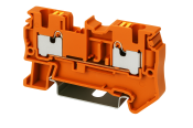 DINKLE DIN TERMINAL ORANGE 1.5MM PUSH IN SPRING CLAMP