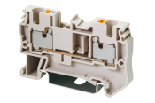 DINKLE DIN RAIL TERMINAL GREY 1.5MM PUSH IN SPRING CLAMP