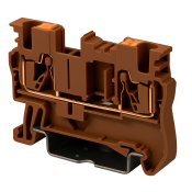 DINKLE DINRAIL TERMINAL BROWN 2.5MM PUSH IN SPRING CLAMP