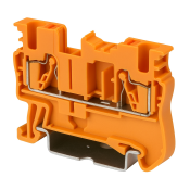 DINKLE DINRAIL TERMINAL ORANGE 2.5MM PUSH IN SPRING CLAMP