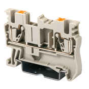 DINKLE DIN RAIL TERMINAL GREY 2.5MM PUSH IN SPRING CLAMP