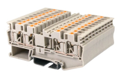 DINKLE FEED-THROUGH 4W DIN TERMINAL GREY 4MM