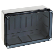 IDE JUNCTION BOX PLAIN SIDED TRANSPARENT COVER IP65/67 243 x 333 x 132mm