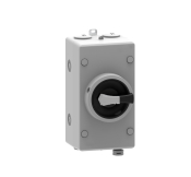 TELERGON F1 SWITCH DISCONNECTOR 32A 1500VDC IN PLASTIC ENCLOSURE GREY/BLACK HANDLE