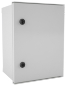 GRP IP66 ENCLOSURE 400x300x200 WITH METAL BACK PLATE