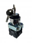 SCL 3 POSITION KEY SWITCH WITH 2 NO CONTACTS KEY OUT POS 2