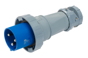 SCL 240V 125A BLUE INDUSTRIAL PLUG 3 PIN IP67