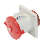SCL 415V 125A RED INDUSTRIAL PANEL MOUNT SOCKET 4 PIN IP67