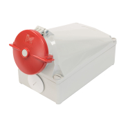 SCL 415V 125A RED INDUSTRIAL SURFACE MOUNT SOCKET 5 PIN IP67