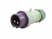 SCL 20V 16A VIOLET INDUSTRIAL PLUG 2 PIN IP44