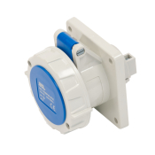 SCL 240V 16A BLUE INDUSTRIAL PANEL MOUNT SOCKET 3 PIN IP67