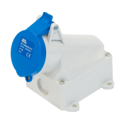 SCL 240V 16A BLUE INDUSTRIAL SURFACE MOUNT SOCKET 3 PIN IP44