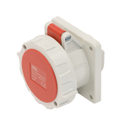SCL 415V 16A RED INDUSTRIAL PANEL MOUNT SOCKET 4 PIN IP67