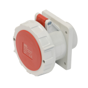 SCL 415V 32A RED INDUSTRIAL PANEL MOUNT SOCKET 4 PIN IP67