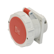 SCL 415V 32A RED INDUSTRIAL PANEL MOUNT SOCKET 5 PIN IP67