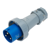 SCL 240V 63A BLUE INDUSTRIAL PLUG 3 PIN IP67