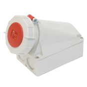SCL 415V 63A RED INDUSTRIAL SURFACE MOUNT SOCKET 4 PIN IP67