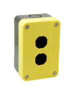 SCL 2 HOLE PUSHBUTTON ENCLOSURE YELLOW