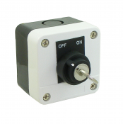SCL IP65 PLASTIC 2 POSITION KEY SWITCH KEY OUT ALL + 1NO CONTACT