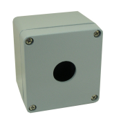 SCL 1 HOLE ALUMINIUM P/BUTTON STATION + 18MM GLAND