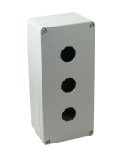 SCL 3 HOLE ALUMINIUM P/BUTTON STATION + 20MM GLAND