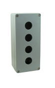 SCL 4 HOLE ALUMINIUM P/BUTTON STATION + 20MM GLAND