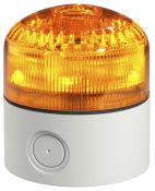 SOUNDER BEACON AMBER 90-240VAC JR FITTED WITH GREY DEEP BASE