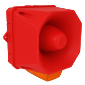 X10 MIDI SOUNDER/BEACON 115-230VAC RED BASE IP69K AMB