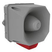 X10 MIDI SOUND/BEACON 10-60VDC 10-30VAC, GREY BASE IP69K RED